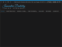 Tablet Screenshot of innovativedentistrylasvegas.com